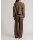 Tristan Cable Cashmere Crew - Swiss Brown
